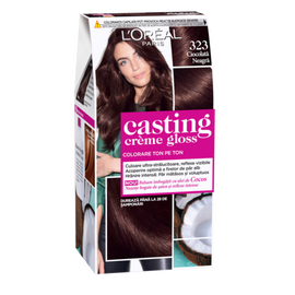 Vopsea pentru par L'OREAL Casting Creme Gloss, 323 Chiocolata Neagra, 120 мл