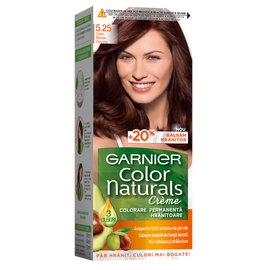 Vopsea-crema pentru par GARNIER Color Naturals, 5.25 Гopячий шоколад, +balsam hranitor, 112 ml