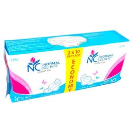 Absorbante igienice Normal Clinic Comfort Cotton & Velvet  3 picaturi, 20 buc.