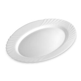 Platou oval BORMIOLI ROCCO Ebro, alb, opalglass, 36X26 cm