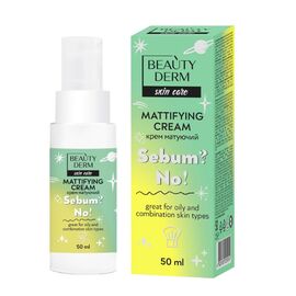 Crema de fata BEAUTYDERM No Sebum, matifianta, 50 ml