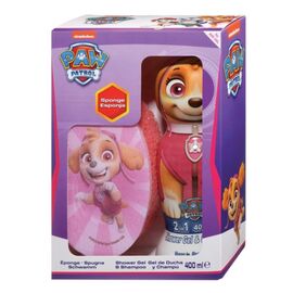 Set pentru copii AIR-VAL Paw Patrol Skye, gel de dus, +burete, 400 ml