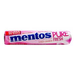 Жевательная резинка MENTOS Roll Pure Fresh Тутти-фрутти, 15,5г