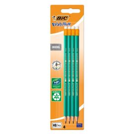 Карандаш простой BIC grafit eco evolution 655, 4 шт