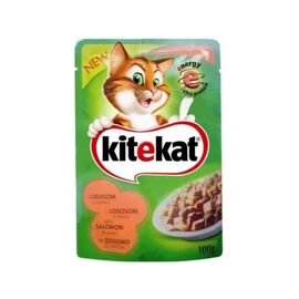 Корм KITEKAT Лосось, для кошек, 100г