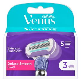 Кассеты GILLETTE VENUS SWIRL EXTRA SMOOTH 5 лезвий, 3 шт