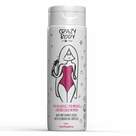 Lichid pentru baie si dus HISKIN CRAZY BODY zefir, cu particule luminiscente, 250 ml