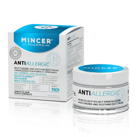 Crema de zi pentru fata MINCER AntiAllergic 1101, impotriva rosetii, 50 ml