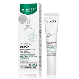 Crema pentru ochi MINCER OXYGEN DETOX 1504, de luminozitate, 15 ml