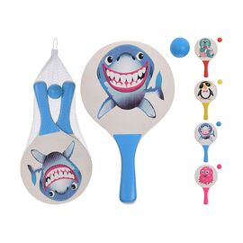 Set de tenis pentru copii, 2 palete si minge de 4cm, 4 imagini