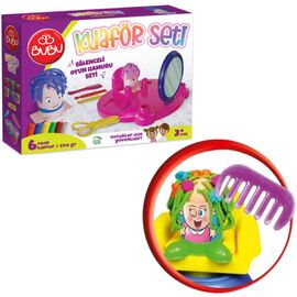 Set cu plastilina de modelat BUBU PLAY DOUGH Frizerie