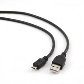 ​Кабель GEMBIRD, Cablexpert, microUSB2.0, 1.8 м, Black