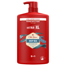 Gel de dus si sampon 3 in 1 OLD SPICE Deep Sea pentru corp, par si fata, 1000 ml