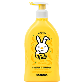 Gel de dus&Sampon Banana SANOSAN KIDS 400 ml