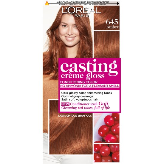 Vopsea pentru par L'OREAL Casting Creme Gloss, 645 Ambra, 160 ml