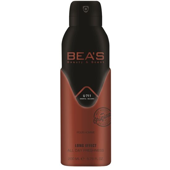 Дезодорант-спрей BEA'S U 711E, Еловая смола и Кедр, универсальный, 200 мл