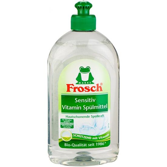 Gel pentru vase FROSCH Sensitiv, imbogatit cu vitamine, 0.5 l