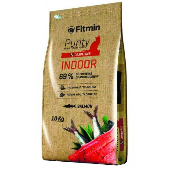 Корм Fitmin Cat Purity Indoor, uscata, 10кг