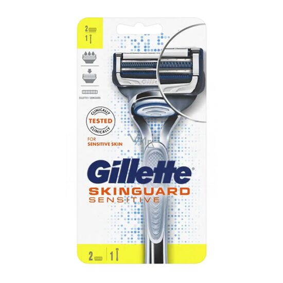 Aparat de ras GILLETTE Skinguard Sensitive cu 2 rezerve