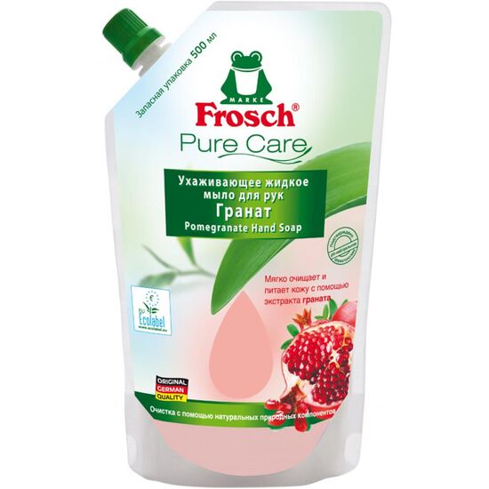 Sapun-crema lichid FROSCH, rodie, rezerva, 0.5 l