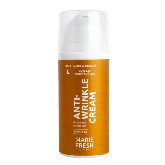 Ночной крем MARIE FRESH ANTI-WRINKLE, для сухой и нормальной кожи, 30 мл