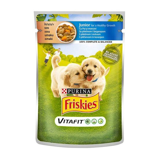 Корм для щенят FRISKIES Junior Курица и морковь, 100гр