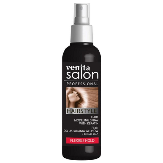 Spray pentru par VENITA Salon Professional Hairstyle Flexible Hold, cu keratina, 130 ml