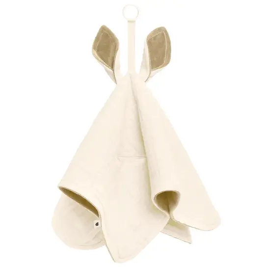 Paturica BIBS Kangaroo, ivory, cu urechiuse