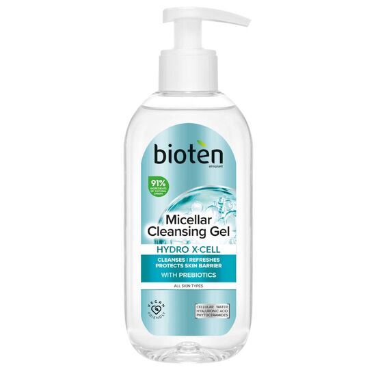 Gel micelar BIOTEN Hydro X-Cell, pentru curatare, 200 ml