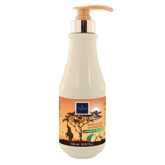 Gel de dus FAMIREL, ulei marula, ghimbir si bergamota, 500 ml