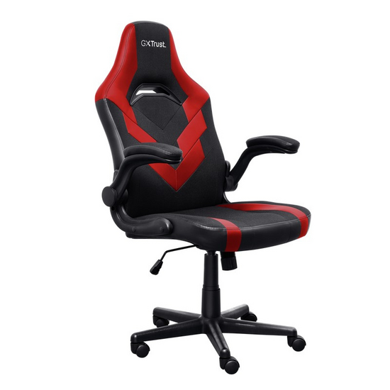 Scaunul de gaming TRUST, GXT 703R, RIYE, Black/Red, 2 image