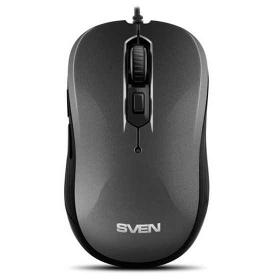 Мышь SVEN, RX-520S, Optical Mouse, Antistress Silent 3200 dpi, USB, Gray