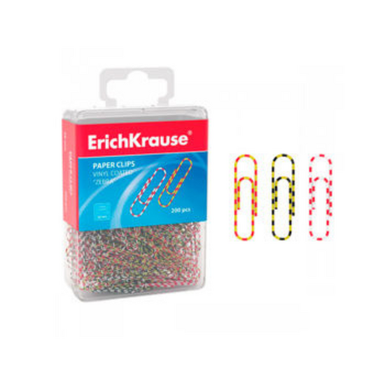 Set clame ERICHKRAUSE Zebra, colorate, 200 buc