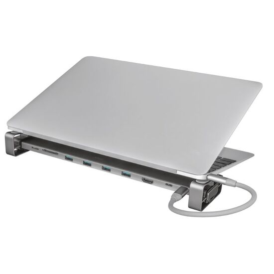 Statia multi-docking TRUST Dalyx Aluminium 10 in 1 USB-C, 4 image