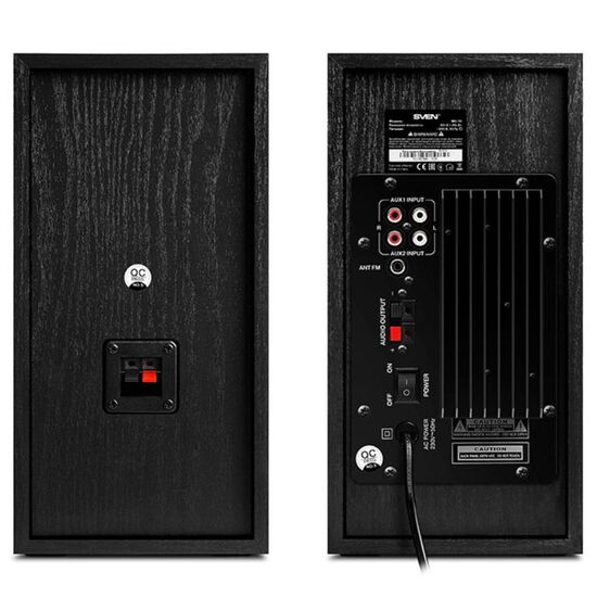 Speakers SVEN MC-10, 2.0 / 2x25W RMS, negru, 5 image