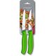 Набор ножей VICTORINOX Swiss Classic, steak & pizza, 2pcs, wavy, green, 12см, 6.7936.12L4B