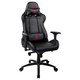 Scaun de gaming/oficiu AROZZI Verona Signature PU, negru cu rosu